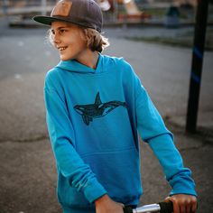 Hand drawn Orca design printed on our super soft kids hoodie using eco friendly ink. Orca Design, Bleu Turquoise, Turquoise Blue, Blank Cards, Kids Hoodie, Hand Drawn, Art Collection, How To Draw Hands, Print Design