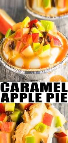 this caramel apple pie is so easy to make and it's the perfect dessert