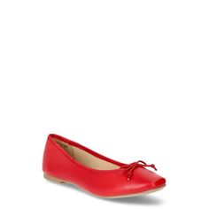 The shoes you've always loved, all grown up and ready for work or the weekend. Time and Tru's Women's String Bow Ballet Flats are a stylish finishing touch to any outfit, elegant and effortless. Features an easy slip-on design and a cushioned, Memory Foam insole for added comfort. The cutest little bow on top also adds a sweet, feminine touch to anything youre wearingjeans, skirts, dresses, and more. Every girl needs these ballet flats in her line-up. Only at Walmart. Size: 8.  Color: Red.  Gend Foldable Ballet Flats, Outfit Elegant, Casual Flat Shoes, Girl Needs, All Grown Up, Womens Ballet Flats, Suede Loafers, Casual Flats, Ballet Flat Shoes