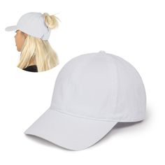 PRICES MAY VARY. DESIGNED FOR WOMEN: Ponyflo hats are uniquely designed from a woman’s perspective. Its distinctive open back structure and tangle free closure is accommodating for all hair types and is especially loved by women with long hair as well as curly hair. PATENTED DESIGN: Our patented open back construction is exclusively designed for Ponyflo hats. The back opening is structured larger than your basic baseball cap, allowing all hair types to be pulled freely through the hole and will Trendy Solid Color Baseball Cap, Adjustable Solid Baseball Cap With Short Brim, Casual Adjustable Brimmed Fitted Hat, Trendy Adjustable Fit Cap, Trendy Adjustable Cap, Everyday Cap One Size Fits Most, Trendy Solid Color Trucker Hat, Adjustable Baseball Cap With Short Brim For Everyday, Adjustable Lightweight White Baseball Cap