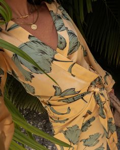 resort vacation outfits | vacation dinner outfits | resort outfit ideas | vacation outfits | cute vacation outfits | island resort outfits | vacation outfits | resort outfit ideas | beach vacation outfits | wrap top | yellow outfits | tropical outfits Tropical Outfits