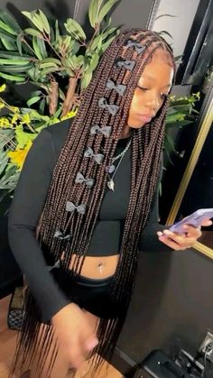 Box Braids Hairstyles For Black Women, Cute Braided Hairstyles, Quick Weave Hairstyles, Braids Hairstyles Pictures, Cute Box Braids Hairstyles, Quick Braided Hairstyles, Braided Hairstyles For Teens, Protective Hairstyles Braids