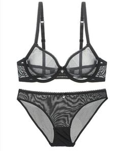 YANDW Unlined Sexy Mesh See Through Plus Size Bra Set sheer mesh and soft lace give enough comfort with extra freedom. This bra with soft, breathable, and lightweight fabric, wearing it all is relaxed without strain on your breast. Perfect Sexy Sleepwear for every special night. Black Lingerie Set, Bra And Brief Sets, Mesh Bra, Mesh Lingerie, Plus Size Bra, Womens Bras, Bras And Panties, Pusheen, Bra Set