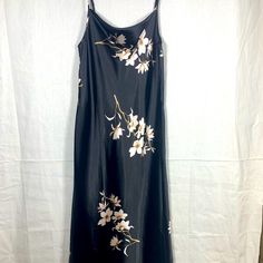 New Without Tags Beautiful Black Satin Maxi Nightgown Sz Large. Adjustable Straps. Length Groom Pit To Hem43” Bust Lying Flat 18” From P2p Black Sleepwear For Spring Sleepover, Casual Black Summer Nightgown, Black Summer Dress For Sleepovers, Black Summer Dress For Sleepover, Black Nightgown For Sleepover, Casual Black Nightgown For Spring, Black Sleeveless Sleepwear For Sleepovers, Casual Black Spring Nightgown, Casual Black Nightgown