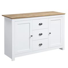 Are you building a pile of things in your home that is creating clutter because you don't have enough storage? Our sideboard cabinet from can provide help. This buffet cabinet has a large countertop, 2 cabinets and 3 handy drawers, provide ample storage space. Shelves in the storage cabinet are adjustable so you can customize the space for different sized items. This buffet table fits nicely with any decor and can be used in the kitchen, or living room to create stylish additional storage. Color Dining Buffet Cabinet, White Buffet Cabinet, Kitchen Buffet Cabinet, Sideboard Cabinet Modern, Organiser Cucina, Armoire Entree, Cabinet With Drawers, Dining Buffet, Entryway Cabinet