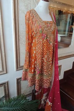 Aisha Imran. Evening mist Silk Trousers, Raw Silk, Mist, Chiffon, Saree, Trousers, Silk, Embroidery, Fabric