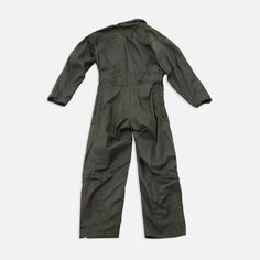 Vintage 1950s-1980s Military Jumpsuit Size: 40R Measurements: armpit to armpit: 22” top to bottom crotch: 36” Vintage Fitted Overalls For Workwear, Retro Fitted Long Sleeve Overalls, Vintage Fitted Jumpsuits And Rompers With Pockets, Vintage Fitted Long Sleeve Jumpsuits And Rompers, Vintage Fitted Long Sleeve Overalls, Military Jumpsuit, Vintage Military, Top To Bottom, Vintage 1950s