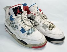 In fair to good shape overall - just needs a deeper cleaning. See photos for details and message me with questions. These are authentic. Jordan 4 Retro, Message Me, Deep Cleaning, The 4, Size 13, Jordan, Quick Saves