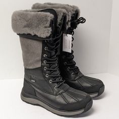 Ugg Adirondack Iii Tall Winter Boots For Women In New Condition. Shoe Box Has Minor Damage. Boots Are In New Condition. Ships In The Original Shoe Box. Boots Retail For $325! - Leather Upper - Waterproof Construction - 200g Of Insulation - Comfort Rated To -32c - Wool And Faux Fur Lining Winter Boots Black, Ugg Adirondack, Winter Boots For Women, Tall Winter Boots, Womens Ugg Boots, Boot Straps, Waterproof Winter Boots, Boots Uk, Midi Skirts