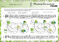 sheet music for children's musical instruments with the words gorni and trees