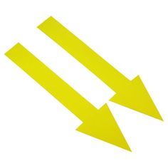 two yellow arrows pointing in opposite directions