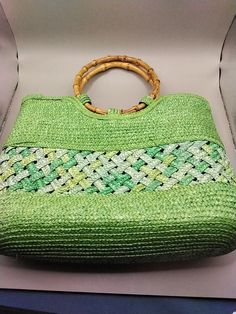 See photos Eco-friendly Green Square Straw Bag, Eco-friendly Green Straw Bag With Double Handle, Beach Handwoven Green Bag, Green Woven Pouch Bag, Green Pouch-shaped Straw Bag, Purse Bag, Clutch Purse, Bags Handbags, Straw