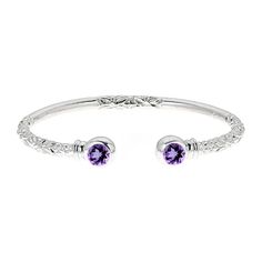 This bangle can will be fabulously personalized with your birthstone. This solid sterling silver bangle features beautiful rounded ends which embrace your birthstone. These are sure to be a hit in any season! A perfect gift! - MADE IN USA - Solid .925 Sterling Silver - Bright and Shinning CZ Stones - This bangle weights approximately 35 grams. Weight varies depending of the size. - This listing is for one bangle only. - Bangle Thickness is approximately 4 mm. Adjustable Sterling Silver Bracelet With Birthstone For Anniversary, Sterling Silver Stackable Bangle For Anniversary, Sterling Silver Round Bracelet With Birthstone, Sterling Silver Round Bracelet With Birthstone For Anniversary, Classic Sterling Silver Birthstone Bracelets, Sterling Silver Birthstone Bracelet For Anniversary, Classic Silver Bracelet With Birthstone, Classic Silver Bracelets With Birthstone, Classic Silver Birthstone Bracelets