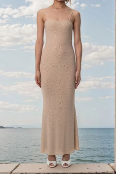 Oliviamark - Dazzling Mermaid-Inspired Evening Gown with Mesh Details Evening Gala, Mermaid Inspired, Strapless Maxi, Strapless Maxi Dress, Home Dress, Short Sleeve Mini Dress, Embellished Dress, Mini Dress With Sleeves, Evening Gown