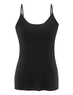 Whisper Weight Layering Cami: seamless layering microfiber top — commando® Elastane Camisole With Built-in Bra, Stretch Camisole With Built-in Bra For Layering, Camisole With Built-in Bra And Minimal Stretch, Camisole Tank Top With Built-in Bra For Layering, Second-skin Camisole For Layering, Seamless Cami For Layering, Seamless Camisole For Layering With Tank Straps, Stretch Bra-friendly Camisole For Layering, Second-skin Tank Top With Spaghetti Straps