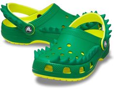 Crocs Kids Classic I AM Clogs Green Waterproof Synthetic Clogs, Waterproof Green Synthetic Clogs, Fun Green Non-slip Clogs, Green Slip-resistant Summer Clogs, Summer Green Slip-resistant Clogs, Green Slip-resistant Clogs For Summer, Green Non-slip Synthetic Clogs, Green Non-slip Closed Toe Clogs, Fun Green Slip-on Clogs