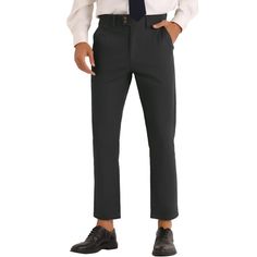 Crafted from 100% polyester, these Lars Amadeus flat front dress pants offer a high waist and solid color design, perfect for business and formal occasions. The pleated front adds a touch of elegance and enhances the overall drape of the pants. These classic dress pants can be paired with dress shirts and blazers for a professional outfit. Ideal for work, meetings, dinners, proms, festivals, and more, they provide a slim fit and are machine washable for easy care. Solid Work Pants With Pockets For Business, Business Casual Solid Dress Pants With Belt Loops, Solid Dress Pants With Pockets For Business Casual, Solid Dress Pants With Welt Pockets And Flat Front, Solid Color Dress Pants With Welt Pockets, Solid Color Flat Front Dress Pants With Belt Loops, Tapered Leg Solid Work Pants For Business, Solid Tapered Leg Work Pants For Business, Office Work Pants With Welt Pockets In Solid Color