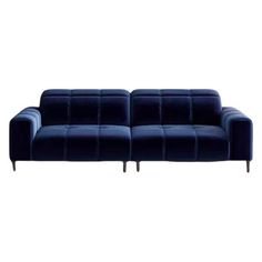 an image of a blue couch on a white background