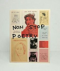 there is a book with drawings on the front and back cover that says, non stop poetry