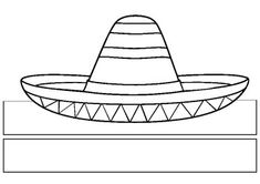 a drawing of a mexican sombrero with the word's name below it