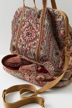 Magic Carpet Weekender Bag | Free People Packing For A Weekend Trip, Mode Boho, Carpet Bag, Closet Goals, Moroccan Tile, Boho Bags, Magic Carpet, Weekend Trip, Fabric Bags