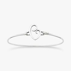 Delicate Mother's Love Hook-On Bracelet Classic Adjustable White Gold Heart Bracelet, Elegant Adjustable Open Heart Bracelet, Elegant Adjustable Sterling Silver Bracelet For Mother's Day, Elegant Heart Bracelet For Mother's Day Promise, Mother's Love, James Avery, Ear Hook, Mothers Love, Mother And Child