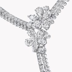 Carissa Diamond Drop Necklace, White Gold - Graff Boucheron Necklace, Pear Shaped Diamond Necklace, Graff Diamonds, Diamond Drop Necklace, Necklace White Gold, Signature Jewelry, Necklace White, Diamond Settings, Diamond Drops