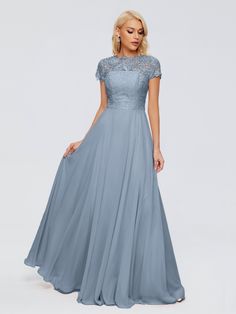 Dusty_Blue Dresses By Fabric, Prom Dress Diy, Silk Bridesmaid Dresses, Bridesmaid Dresses Uk, Pink Ball Gown, Dusty Blue Bridesmaid Dresses, Dresses With Pockets, Lace Bridesmaids, Tulle Flower Girl