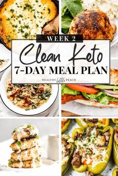 Clean Meals, Day Meal Plan, Clean Keto, Easy Keto Meal Plan, Keto Lasagna, 7 Day Meal Plan, Keto Pancakes, Diet Breakfast Recipes, Ketogenic Diet Meal Plan