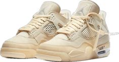 Jordan 4 Retro Off White, Jordan 4 Retro, Air Jordan 4, Air Jordan 4 Retro, White Style, Cream Color, Air Jordan, Air Jordans, Sailing