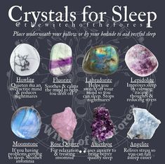 Crystals For Sleep, Crystals Healing Grids, Gemstones Chart