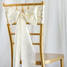 5 pack - 6 inch x 106 inch Ivory Satin Chair Sashes Chair Covers Party, Party Chairs, Catering Display, Chair Bows, Chair Ties, Bow Sash, Chair Sash, Chair Sashes, Satin Sash