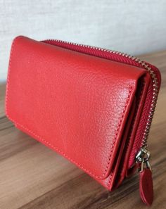 This high quality small soft leather women wallet has silky feel and it is made of 100% genuine leather. Cute Credit Card, Leather Women Wallet, Wallet Cute, Red Wallet, Wallet For Women, Women Wallet, Wallets For Women Leather, Credit Card Wallet, Clutch Wallet