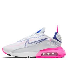 Nike Womens WMNS Air Max 2090 'Laser Pink' White/Concord/Pink Blast/Pure Platinum CZ3867-101 Nike Air Max 2090, Air Max 2090, Air Max Women, Nike Womens, Air Max, Nike Air Max, Nike Women, Pink White, Nike Air