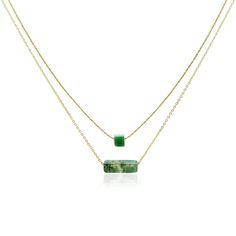 PRICES MAY VARY. Dainty Necklaces: Our dainty necklaces offer an exquisite mix of light and dark green hues, perfect for adding a touch of elegance to any outfit. The double necklace design gives it a chic layered look. Minimalist Necklace: This fashion necklace features a stunning gem necklace with a green gemstone pendant. It's a perfect blend of style and sophistication, ideal for any special occasion. Gemstone Necklace: Our green beaded necklace is adorned with high-quality gemstones, making Green Bars, Dark Green Necklace, Neon Necklace, Green Stone Necklace, Stone Necklaces, Dainty Necklaces, Performance Outfits, Aventurine Necklace, Double Necklace