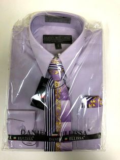 Daniel Ellissa Premium Shirts Since 2010 BRAND NEW Over 70% Retail Price Rare Finds - Very Few Stores Still Are Authorized To Sell Premium Goods Great Fit 100% Authentic - Authorized Retailer QUICK SHIPPING // FASTEST ON EBAY MSRP: $60 LIMITED QUANTITIES - THE LAST OF ITS KIND Purple Formal Shirt For Spring, Lavender Long Sleeve Summer Shirt, Purple Fitted Shirt For Spring, Shirt Tie Combo, Dress Shirt And Tie, Shirt Tie, Tag Sale, Dress Shirt, To Sell