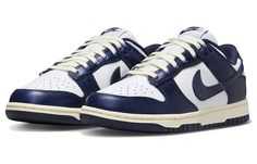 Nike Dunk Low Vintage Navy, Womens Navy Shoes, Most Popular Shoes, Nike Models, White Running Shoes, Baskets Nike, Popular Shoes, Nike Dunk High, Nike Shox