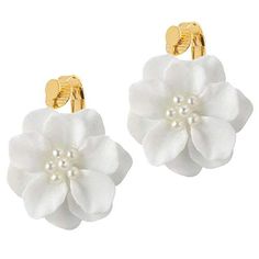 PRICES MAY VARY. Title: Fashion Clip on Earrings Simple White Camellia Flower Simulated Pearl Jewelry for Girls Women Gifts. Product Type: Departments > Women > Jewelry > Earrings > Clip-Ons White Clip-on Flower Earrings, White Flower Clip-on Earrings, White Clip-on Flower Earrings For Gifts, Cute White Flower Earrings With 3d Flowers, Cute White Flower Earrings With 3d Detail, Cute White Flower Earrings With 3d Design, Cute White 3d Flower Earrings, White Camellia Flower, White Camellia