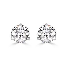 2.00ct Round Brilliant Cut Diamond Stud Earrings Gia Certified Classic Diamond Earrings, Classic Brilliant Cut Diamond White Earrings, Gia Certified Classic Lab Grown Diamond Earrings, Classic Round Cut Diamond White Diamond Earrings, Classic Diamond White Round Cut Diamond Earrings, Classic Gia Certified Diamond Earrings, Classic Brilliant Cut Cubic Zirconia Diamond Earrings, Classic Lab-grown Diamond Cut Earrings, Classic Vvs Clarity Lab Grown Diamond Earrings