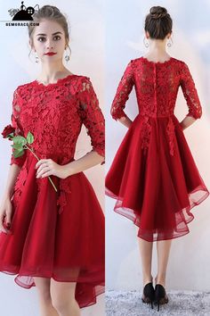 Fitted Half Sleeve Wedding Dress, Spring Prom Dress With Half Sleeves, Red Semi-formal Dress For Spring, Red Semi-formal Spring Dress, Fitted Half Sleeve Dress For Semi-formal Occasions, Fitted Half Sleeve Semi-formal Dress, Formal Fitted Mini Dress With Half Sleeves, Fitted Half-sleeve Semi-formal Dress, Red Homecoming Dresses Long