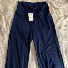 Cabana Life 50+ Upf Navy Foldover Beach Pants Size Xl Upf 50+ / 98% Uv Protection Wide Leg, Foldover Waist, Very Comfortable. Nylon And Spandex Combination, Quick Dry. Can Be Wore To The Beach, Lounge And Around Town. New With Tag Blue Ankle-length Beach Pants, Blue Ankle-length Pants For Beach, Navy Casual Yoga Pants, Beach Capri Pants With Elastic Waistband, Summer Blue Yoga Pants With Elastic Waistband, Stretch Beach Capris, Blue Capri Yoga Bottoms, Stretch Ankle-length Beach Capris, Blue Yoga Pants With Pockets For Summer