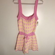 Yellow Pink And A Bit Of White Summer Diy Projects, Free People Romper, Diy Summer, Summer Projects, Cute Rompers, Summer Diy, Free People Pants, Playsuit, Color Combos