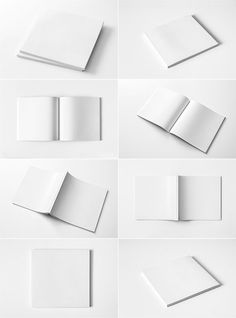 an open book with blank pages on white background, mock up for your text or image