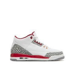 Set The Gold Standard With The Air Jordan 3. An All-Time Favourite, This Fresh Colourway Adds To The Legacy. Of Course, A Hangtag Certifies Your Place On The Teamand The Elephant-Print Detailing Delivers A Classic Finish. Red Sneakers With Speckled Midsole, Red Sneakers With Speckled Midsole For Streetwear, Red Sneakers With Speckled Midsole And Round Toe, Retro Lifestyle, Jordan Style, Shoes Slides, Lifestyle Sneakers, Preppy Shoes, Pretty Shoes Sneakers