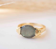 D E T A I L S — METAL: Gold Plated 18k: Gold plated jewelry has a layer of gold covering a base metal. — Stone: Labradorite 💎 Labradorite is a stone of magic, awakening within you mystical and magical abilities and psychic powers. It has within it a deeply felt resonance that is very powerful, and it can be used to bring amazing changes to your life. Labradorite is birthstone of February. 💎 The natural gemstone can vary in color, shape or size. — •✧•✧•✧•✧•✧•✧•✧•✧•✧•✧•✧•✧•✧•✧•✧•✧— »» $ BU Y • M Magical Abilities, Psychic Powers, Labradorite Ring, Plated Ring, Gold Plated Rings, Plated Jewelry, Ring Gold, Gold Plated Jewelry, Jewelry Plate