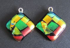 These are handmade fused glass earrings made with dichroic glass. each pair is unique. Would make a nice gift or add something unique to an outfit. The pair you see are the ones you will receive. I can make earrings to your requirements just contact me. for drop length please see photo. Fused Glass Earrings, Make Earrings, Dichroic Glass, How To Make Earrings, Glass Earrings, Fused Glass, Jewelry Earrings Dangle, Etsy Earrings, Dangle Drop Earrings