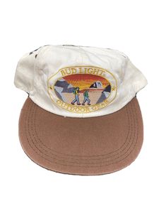 Bud Light, Outdoor Gear Hat, Adjustable, 7/14/2022, K. Beige Flat Brim Hat For Outdoor, Casual Sun Cap For Outdoor Activities, Lightweight Casual Sun Hat For Camping, Casual Lightweight Sun Hat For Camping, Beige Snapback Baseball Cap For Outdoor, Beige Baseball Cap For Outdoor Activities, Beige Snapback Cap For Outdoor, Vintage 5-panel Hat For Outdoor Activities, Beige Trucker Hat For Outdoor