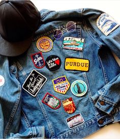 Style blogger Likkie Xiong treasures her Dad's personalized Levi's denim Trucker Jacket, customized with patches from his travels. Denim Jacket With Patches, Jacket Customized, Denim Pins, Jacket Patches, Patch Jacket, Diy Denim