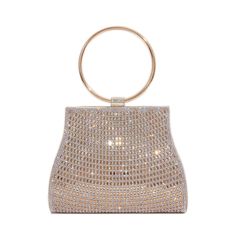 Make a statement with this stunning Agueda Rhinestones Evening Bag! Glittering rhinestone embellished curvy body with a round wrist handle will make any outfit to the next level, making it perfect for special occasions. Perfect for bridal, wedding or other special events. SIZE: W20cm x H16cm x D6.5cm / W7.6" x H6.2" x D2.4" Gender: WOMEN Item Type: Hangbags, Evening Bag Main Material: Acrylic Shape: Clutch Lining Material: Polyester Decoration: Imitation Diamonds Wedding Handbag, Rhinestone Top, Rhinestone Clutch, Party Clutch, Top Rings, Bridal Event, Gold Collar, Cool Gifts For Women, Ladies Clutch