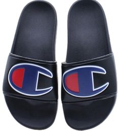 Champion Slides, Red Flip Flops, Fashion Tennis Shoes, White Slides Sandals, Cheer Shoes, Champion Sneakers, Champion Shoes, Pink Flip Flops, Pink Slides